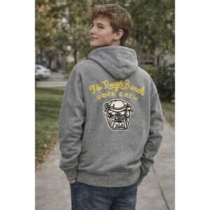 Gap Kids Gray Hoodie Boys XXL 14 16 Rock Crew Graphic Sweatshirt